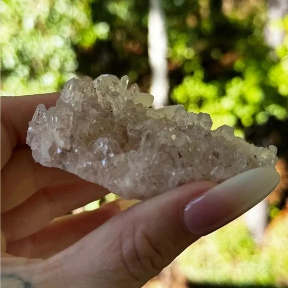 AAA Pink Lemurian & Fuchsite Columbia Cluster Point Crystal House of Gems 💎 - Picture 2 of 6